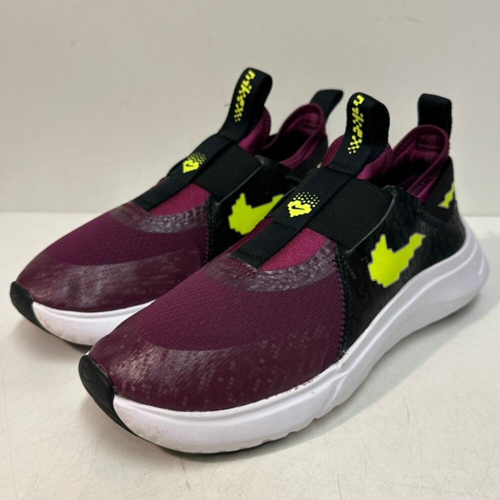 EXCELLENT Nike Flex Plus SE PS 'Sangria Volt' Sneakers Pink M 5.5 / W 7 / EU 38 - Picture 2 of 8